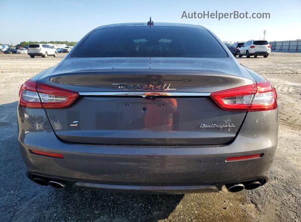 ZAM56RPLXH1237136 2017 MASERATI QUATTROPOR Gray Rear view
