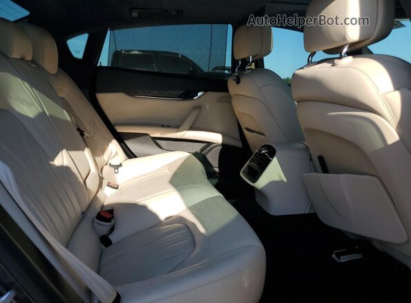 ZAM56RPLXH1237136 2017 MASERATI QUATTROPOR Gray Rear seats view