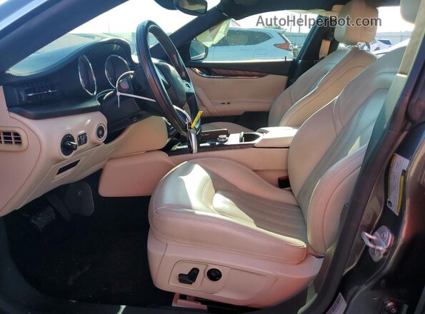 ZAM56RPLXH1237136 2017 MASERATI QUATTROPOR Gray Front interior view