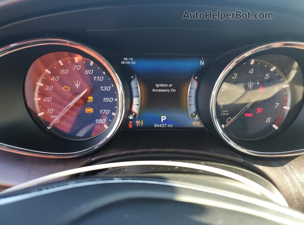 ZAM56RPLXH1237136 2017 MASERATI QUATTROPOR Gray Instrument cluster view
