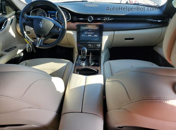 ZAM56RPLXH1237136 2017 MASERATI QUATTROPOR Gray Dashboard view