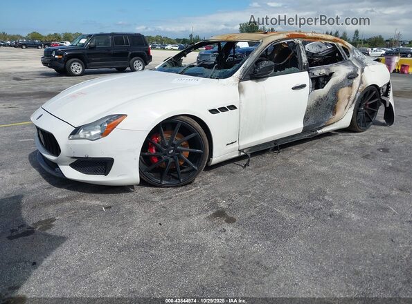 ZAM56RPS6H1252501 2017 MASERATI QUATTROPOR White Vista tres cuartos delantera izquierda
