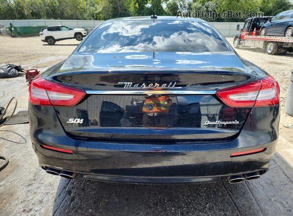 ZAM56RRL6H1235977 2017 MASERATI QUATTROPOR Black Вид ззаду