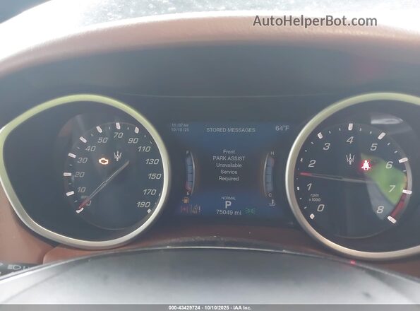 ZAM57XSA3K1313312 2019 MASERATI GHIBLI Black Vista de los asientos traseros
