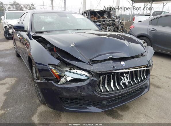 ZAM57XSA4K1325856 2019 MASERATI GHIBLI Dark Blue Вид спереди