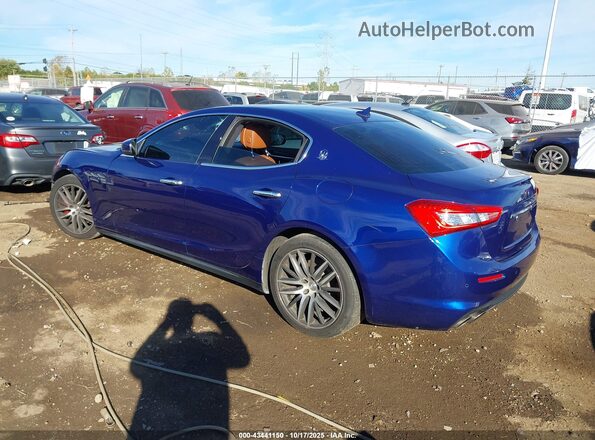 ZAM57XSA6J1293216 2018 MASERATI GHIBLI Blue Задня ліва чверть