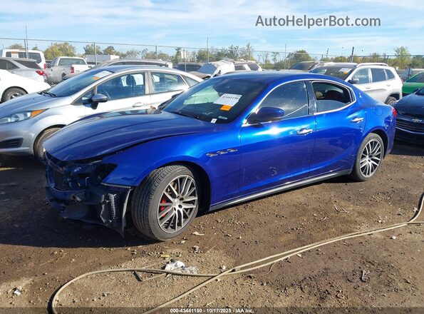 ZAM57XSA6J1293216 2018 MASERATI GHIBLI Blue Передня ліва чверть