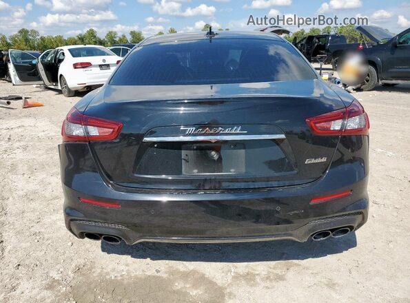 ZAM57XSSXK1320847 2019 MASERATI GHIBLI Black Հետևի տեսք