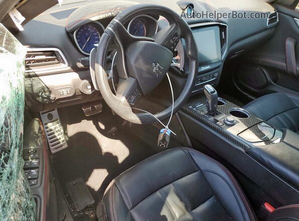 ZAM57XSSXK1320847 2019 MASERATI GHIBLI Black Առջևի վահանակի տեսք