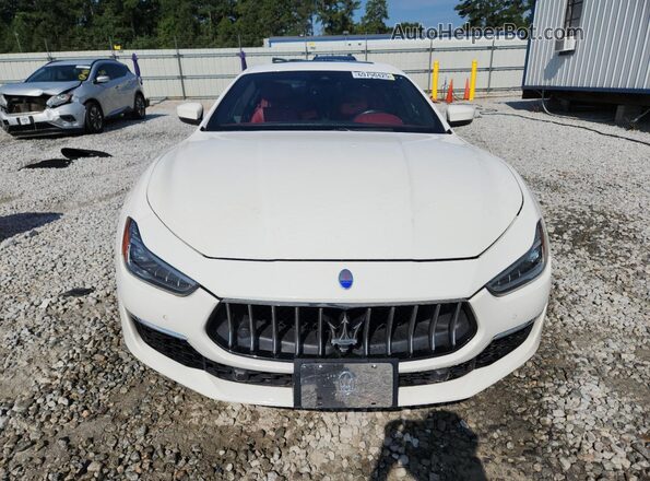 ZAM57YTL9J1267442 2018 MASERATI GHIBLI White Դիմացի տեսք
