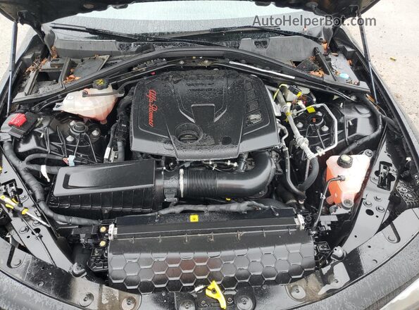 ZARFAMAN3M7641901 2021 ALFA ROMEO GIULIA Black Widok wnętrza z tyłu