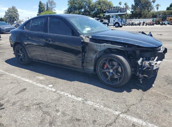 ZARFAMBN4M7640464 2021 ALFA ROMEO GIULIA Black Передня права чверть