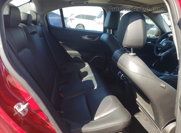 ZARFAMBN4M7646233 2021 ALFA ROMEO GIULIA Red Rear seats view