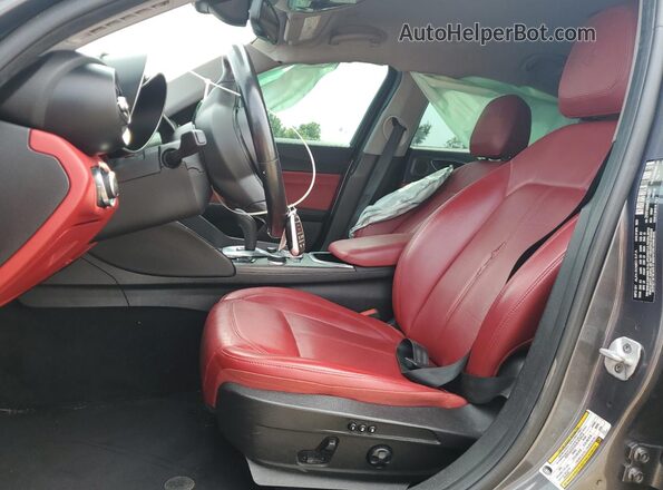 ZARFAMBN5L7636907 2020 ALFA ROMEO GIULIA Gray წინა სალონის ხედი