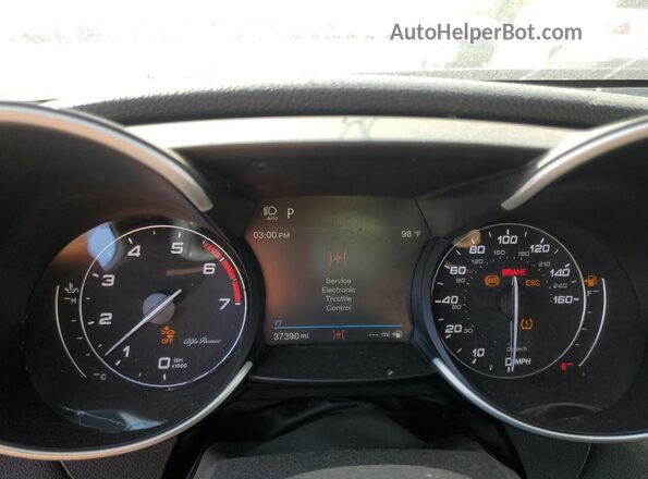 ZARFANBN4N7655165 2022 ALFA ROMEO GIULIA Серый Вид щитка приборов