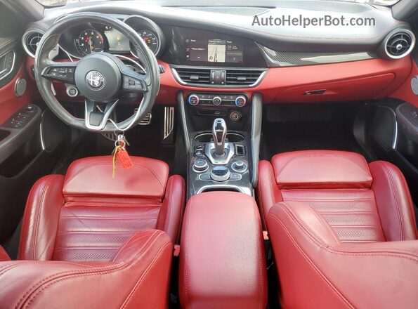 ZARFANBNXM7642953 2021 ALFA ROMEO GIULIA Red წინა პანელის ხედი