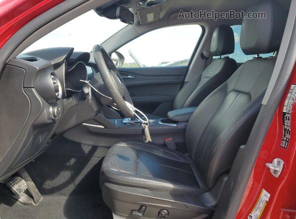 ZASPAJAN4M7C99993 2021 ALFA ROMEO STELVIO Red Вид салону спереду