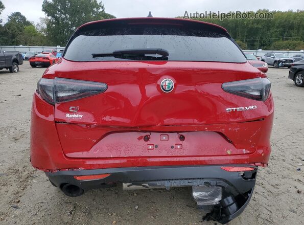 ZASPAKAN4R7D77265 2024 ALFA ROMEO STELVIO Red Հետևի տեսք