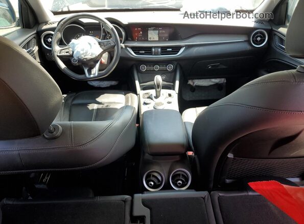 ZASPAKBN1M7D03986 2021 ALFA ROMEO STELVIO Green Dashboard view