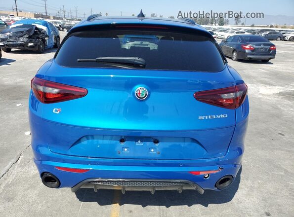 ZASPAKBN4N7D37275 2022 ALFA ROMEO STELVIO Blue უკანა ხედი