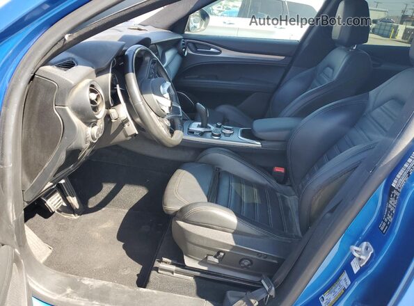 ZASPAKBN4N7D37275 2022 ALFA ROMEO STELVIO Blue წინა სალონის ხედი