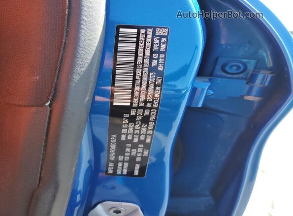 ZASPAKBN4N7D37275 2022 ALFA ROMEO STELVIO Blue VIN კოდის სტიკერის ხედი
