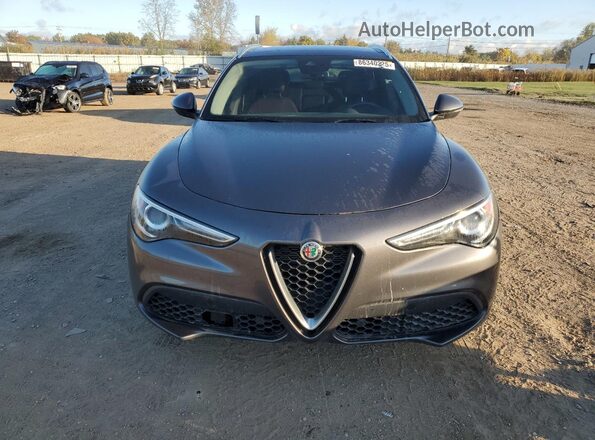 ZASPAKBN5M7D17826 2021 ALFA ROMEO STELVIO Gray Front view