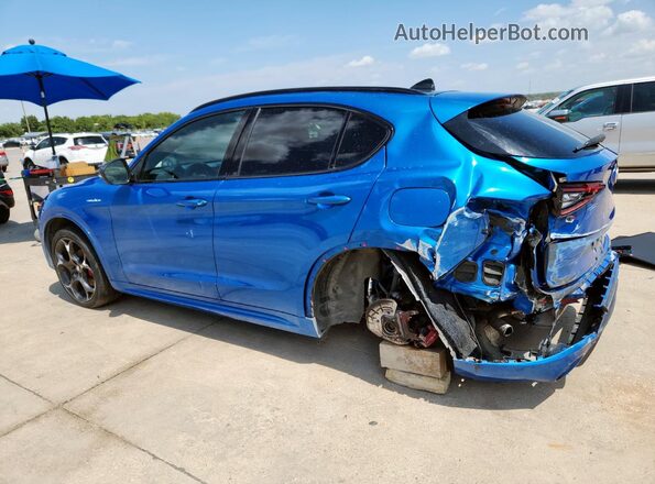 ZASPAKBN5N7D28715 2022 ALFA ROMEO STELVIO Blue Задня ліва чверть