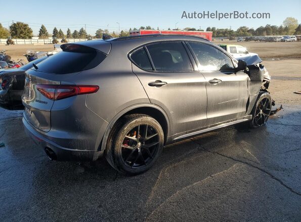 ZASPAKBN7L7C88764 2020 ALFA ROMEO STELVIO Gray Задня права чверть