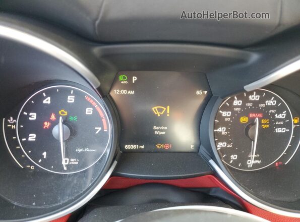 ZASPAKBN7L7C88764 2020 ALFA ROMEO STELVIO Gray Вид щитка приладів