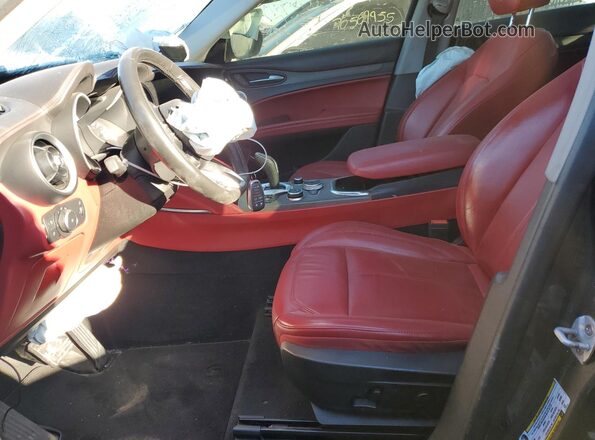 ZASPAKBN7L7C88764 2020 ALFA ROMEO STELVIO Gray Вид салону спереду