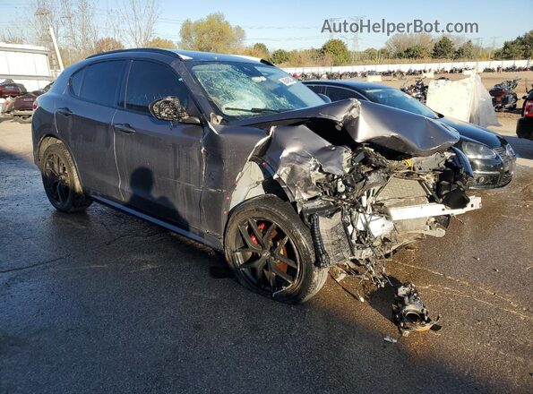 ZASPAKBN7L7C88764 2020 ALFA ROMEO STELVIO Gray Передня права чверть