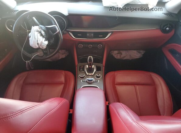 ZASPAKBN7M7D20792 2021 ALFA ROMEO STELVIO Black წინა პანელის ხედი