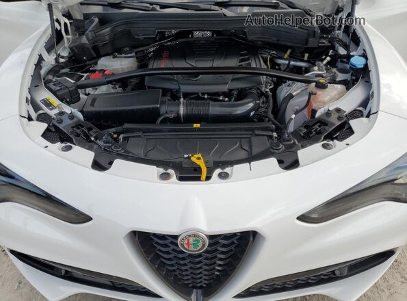 ZASPAKBNXR7D77771 2024 ALFA ROMEO STELVIO White Engine compartment view