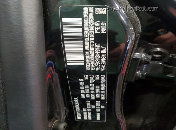 ZFBCFYCB8HP615117 2017 FIAT 500X Черный Вид наклейки с VIN-кодом