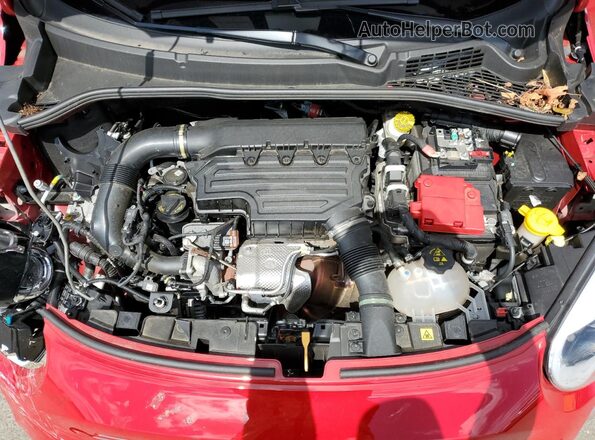 ZFBNF3A16NP975648 2022 FIAT 500X Red ძრავის განყოფილების ხედი