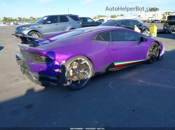 ZHWUD4ZF7KLA12503 2019 LAMBORGHINI HURACAN Purple Tył prawy