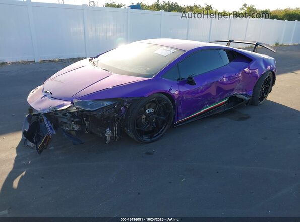 ZHWUD4ZF7KLA12503 2019 LAMBORGHINI HURACAN Purple Przód lewy