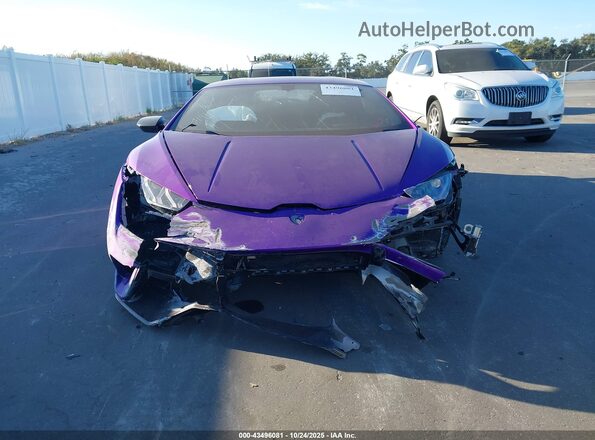 ZHWUD4ZF7KLA12503 2019 LAMBORGHINI HURACAN Purple Widok zestawu wskaźników