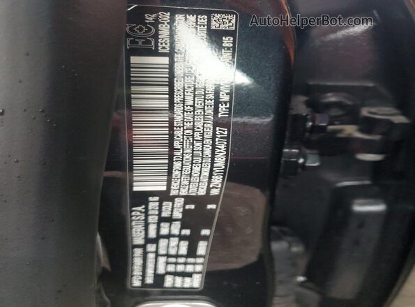ZN661YUM8NX407127 2022 MASERATI LEVANTE Black Vista de la etiqueta del VIN