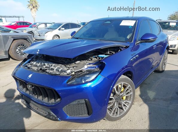 ZN682AVM9P7427207 2023 MASERATI GRECALE Blue Vista tres cuartos delantera izquierda