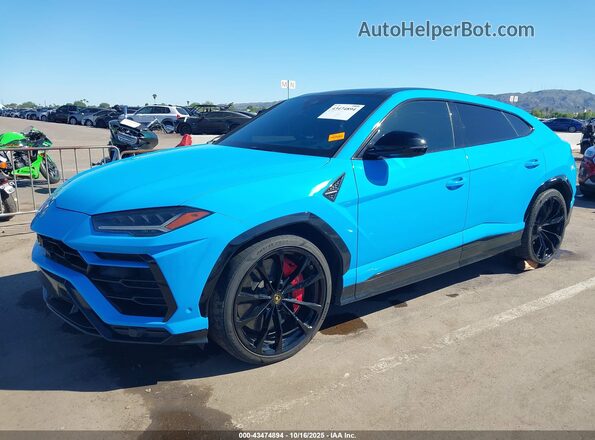 ZPBUA1ZL1KLA06062 2019 LAMBORGHINI URUS Blue 
