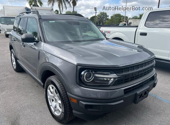 3FMCR9A61MRB02905 2021 FORD BRONCO Gray Trasero izquierdo