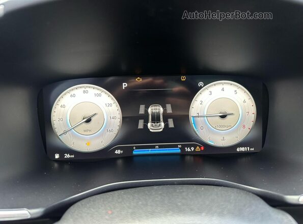 5NMS4DAL0MH348755 2021 HYUNDAI SANTA FE Gray Սարքավորումների վահանակի տեսք