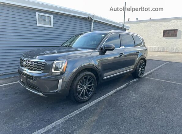 5XYP3DHC3MG133234 2021 KIA TELLURIDE Gray Задня права чверть
