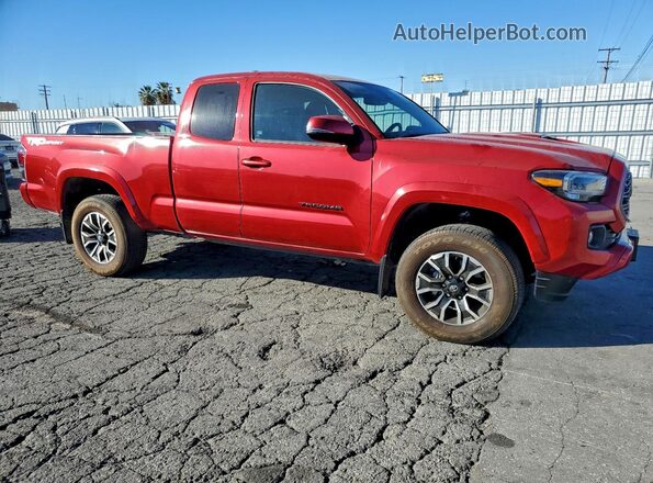 3TYRZ5CNXNT023683 2022 TOYOTA TACOMA Red Vista frontal