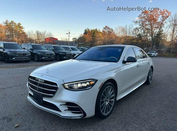 W1K6G7GB2NA156358 2022 MERCEDES-BENZ S Белый Задняя правая четверть