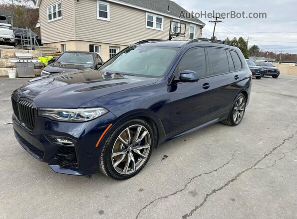 5UXCX6C08L9B32979 2020 BMW X7 Blue Rear left