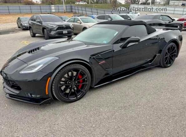 1G1YY3D77K5111986 2019 CHEVROLET CORVETTE Black უკანა მარჯვენა