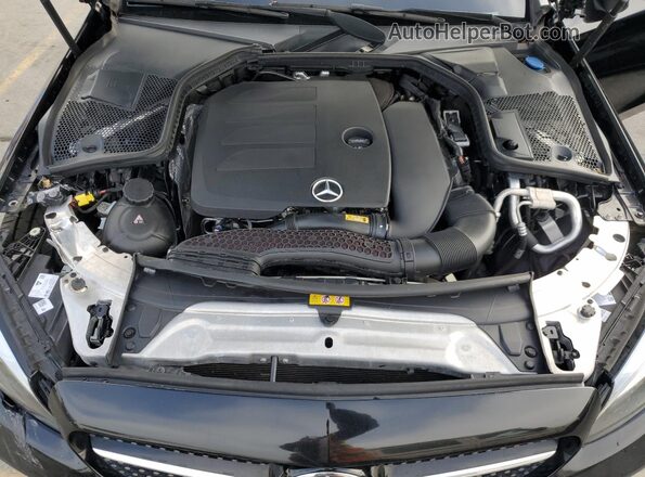 WDDWJ8DB8LF933234 2020 MERCEDES-BENZ C Black Vista del compartimento del motor